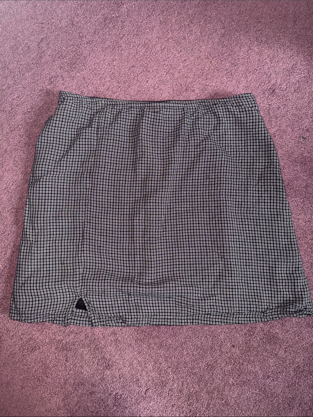 American Eagle Outfitters Black and White Check Mini Skirt